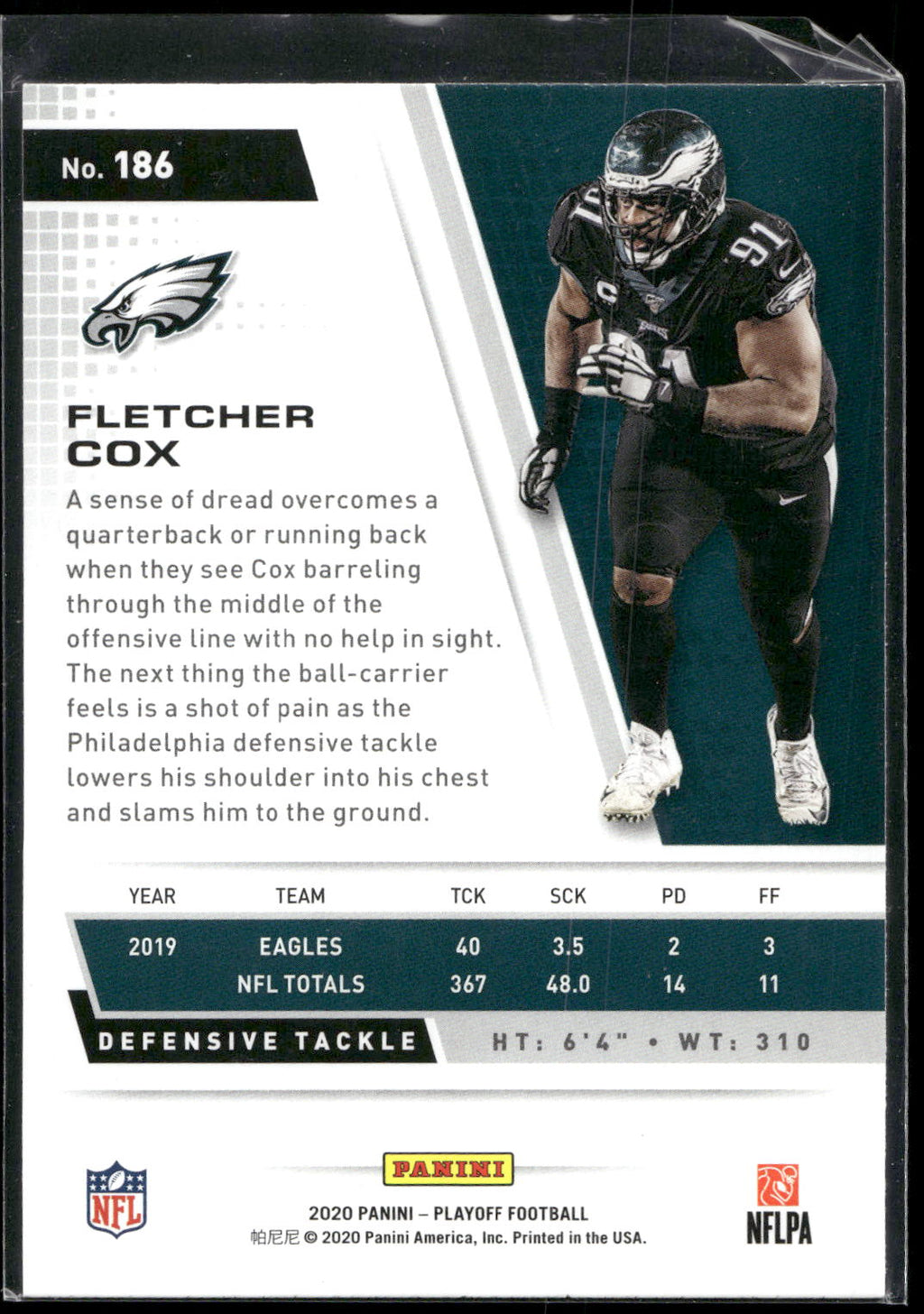 2020 Panini Playoff #186 Fletcher Cox
