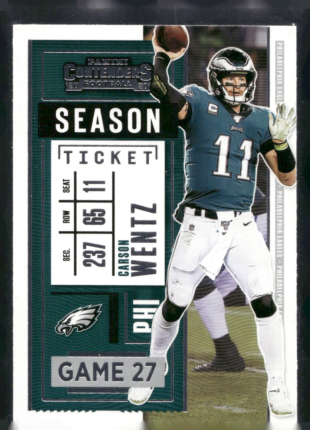 2020 Panini Contenders #26 Carson Wentz
