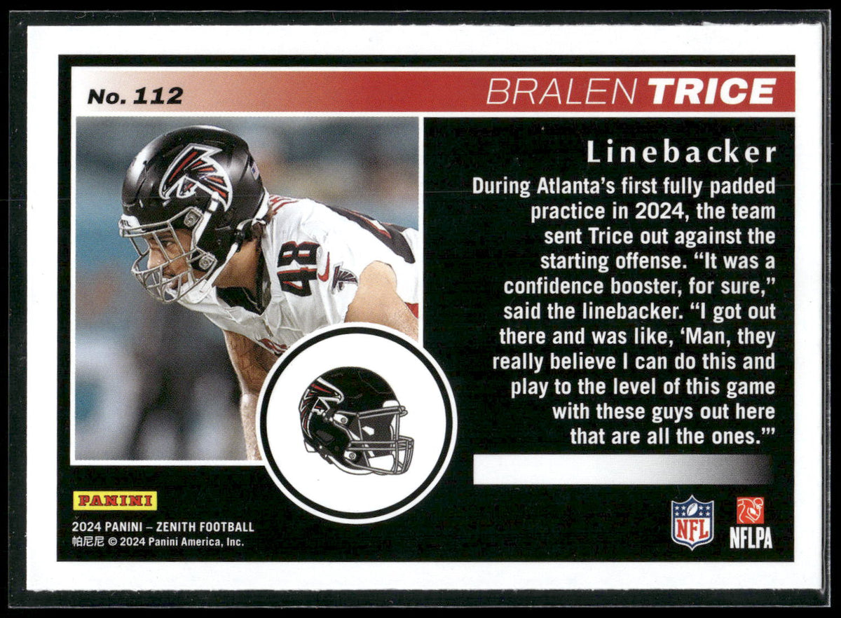 2024 Panini Zenith #112 Bralen Trice Retail