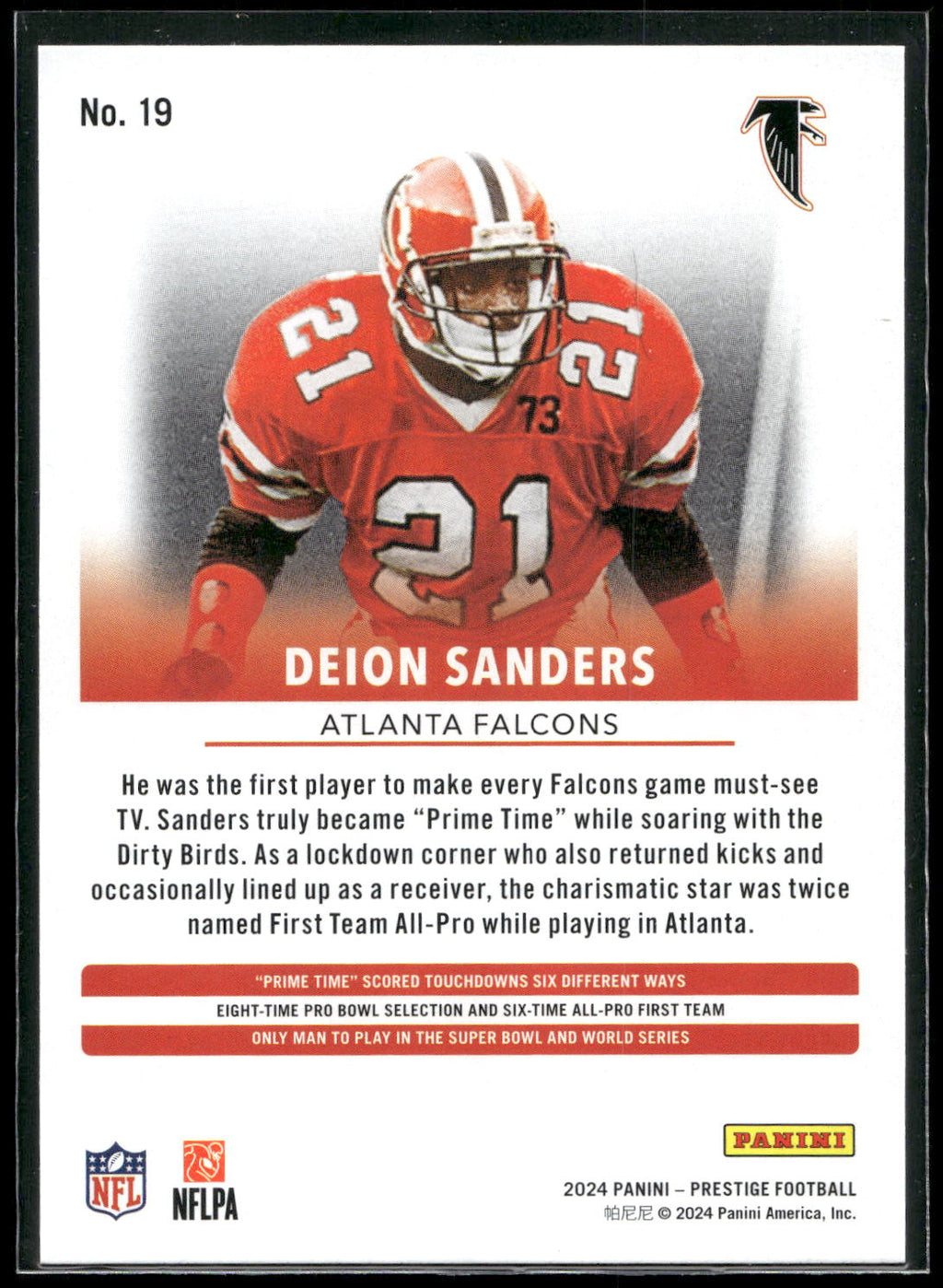 2024 Panini Prestige #19 Deion Sanders