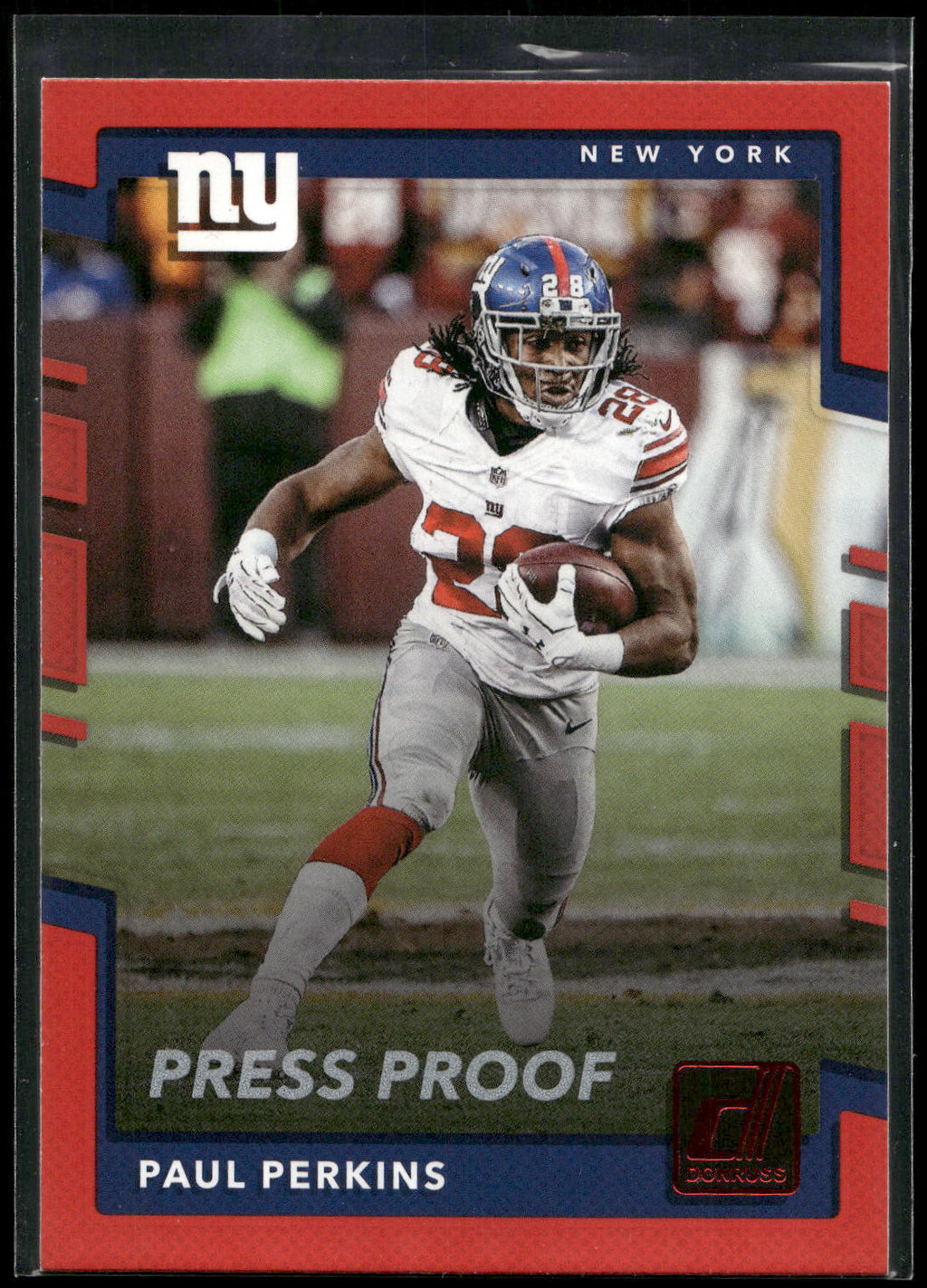 2017 Donruss #180 Paul Perkins Press Proof Red