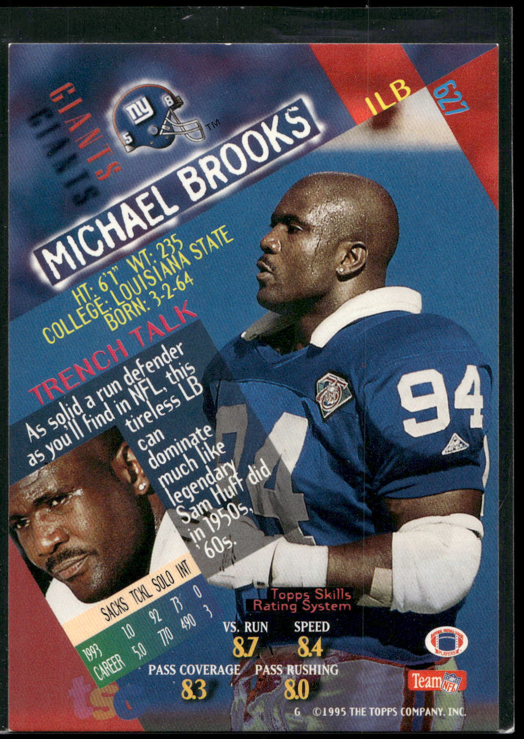 1994 Stadium Club #627 Michael Brooks