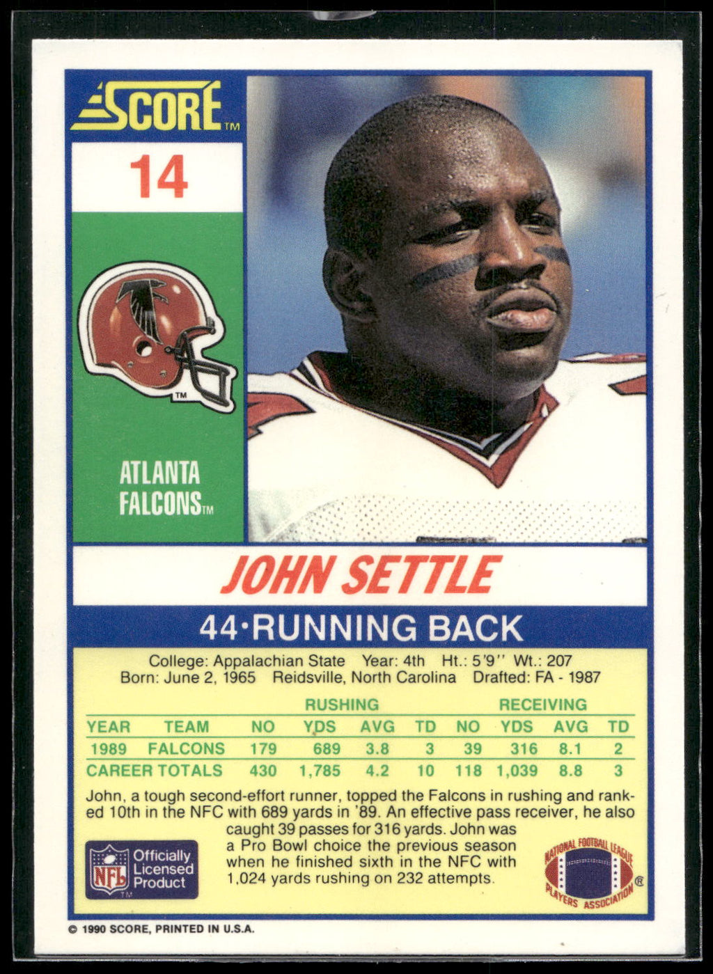 1990 Score #14 John Settle