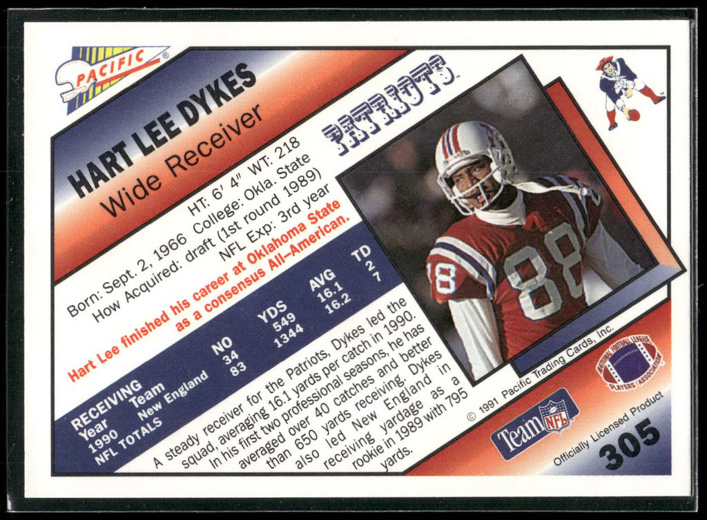 1991 Pacific #305 Hart Lee Dykes