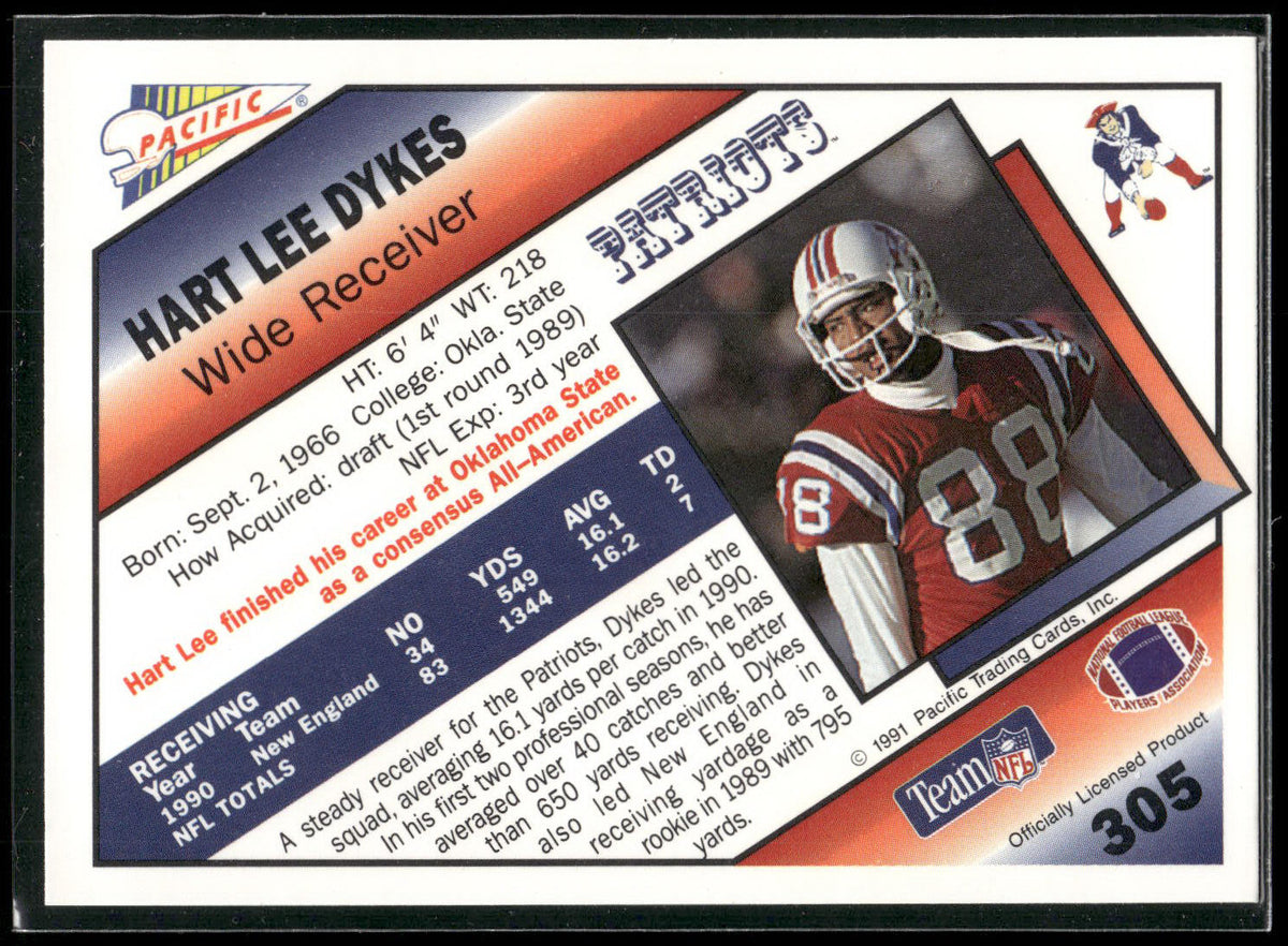 1991 Pacific #305 Hart Lee Dykes