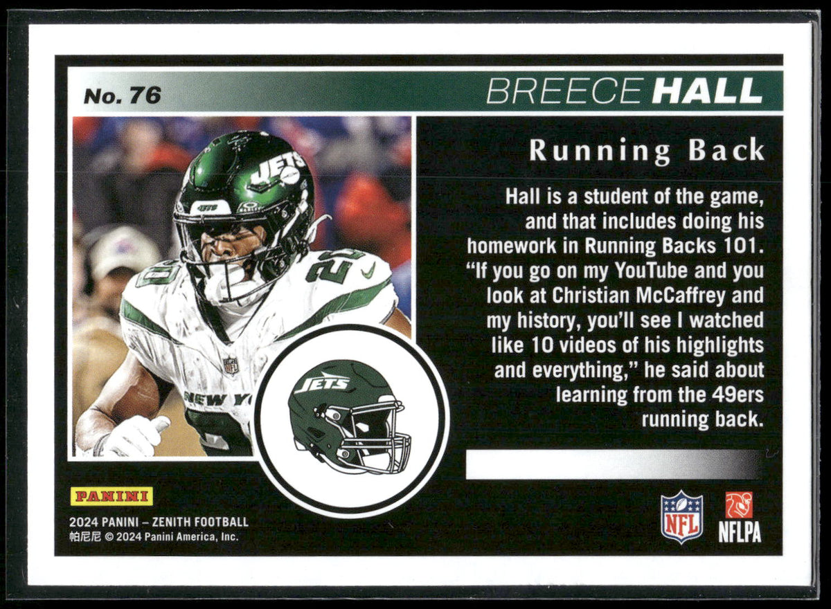 2024 Panini Zenith #76 Breece Hall Retail