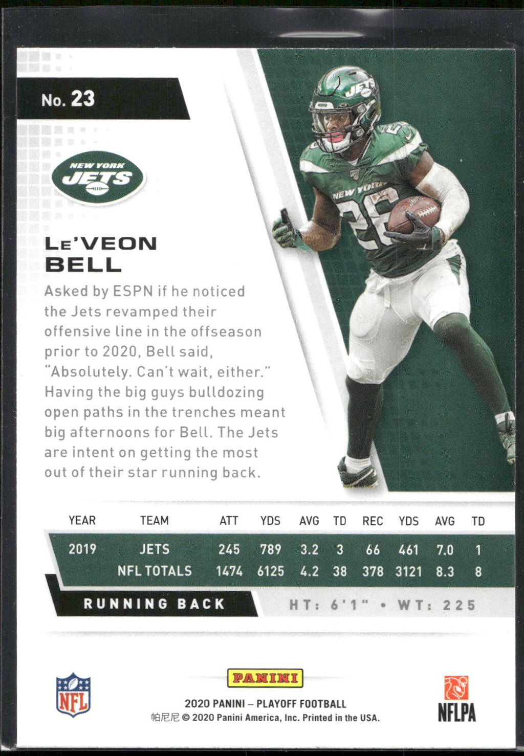 2020 Panini Playoff #23 Le'Veon Bell