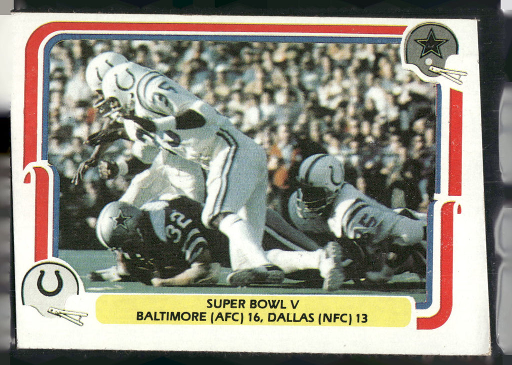 1980 Fleer Team Action #61 Super Bowl V