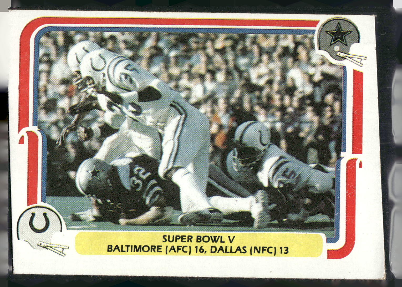 1980 Fleer Team Action #61 Super Bowl V