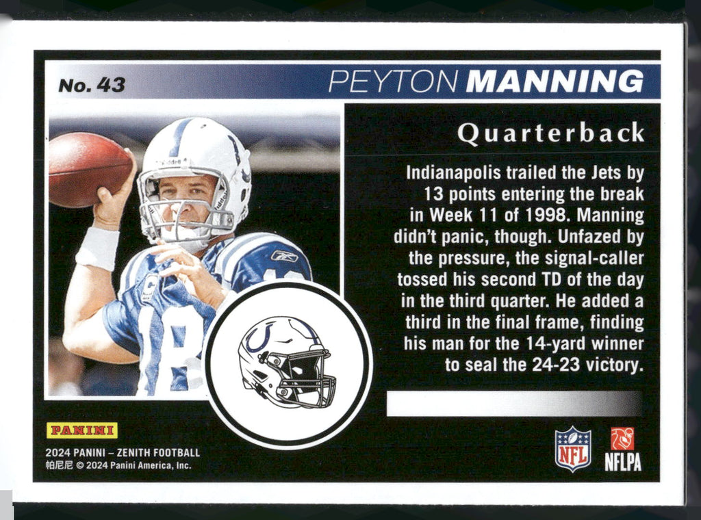 2024 Panini Zenith #43 Peyton Manning Retail