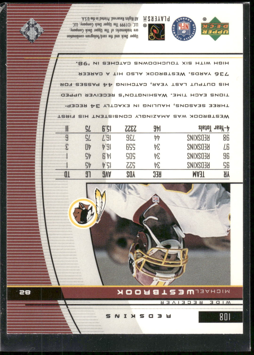 1999 Upper Deck Black Diamond #108 Michael Westbrook