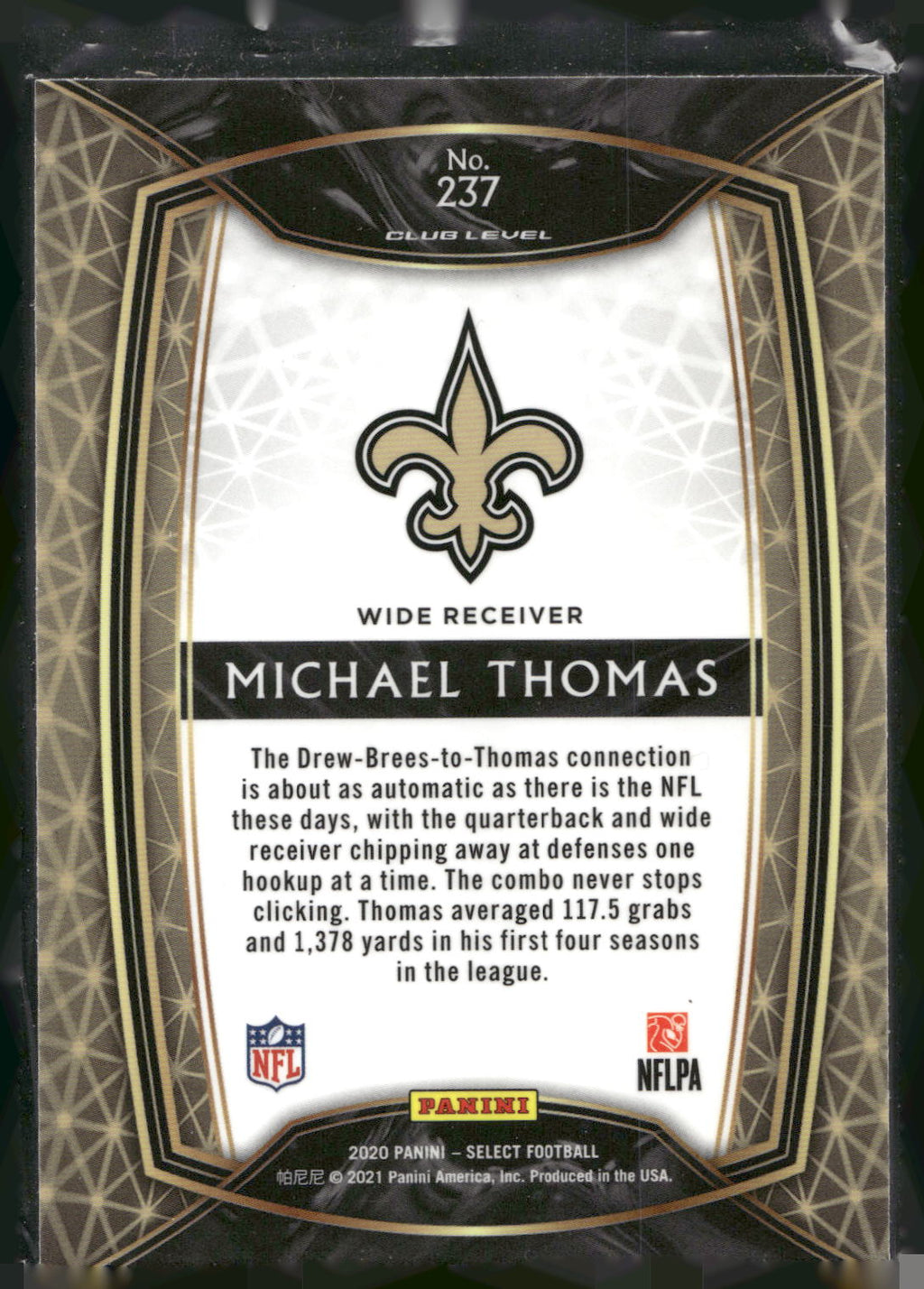 2020 Panini Select #237 Michael Thomas