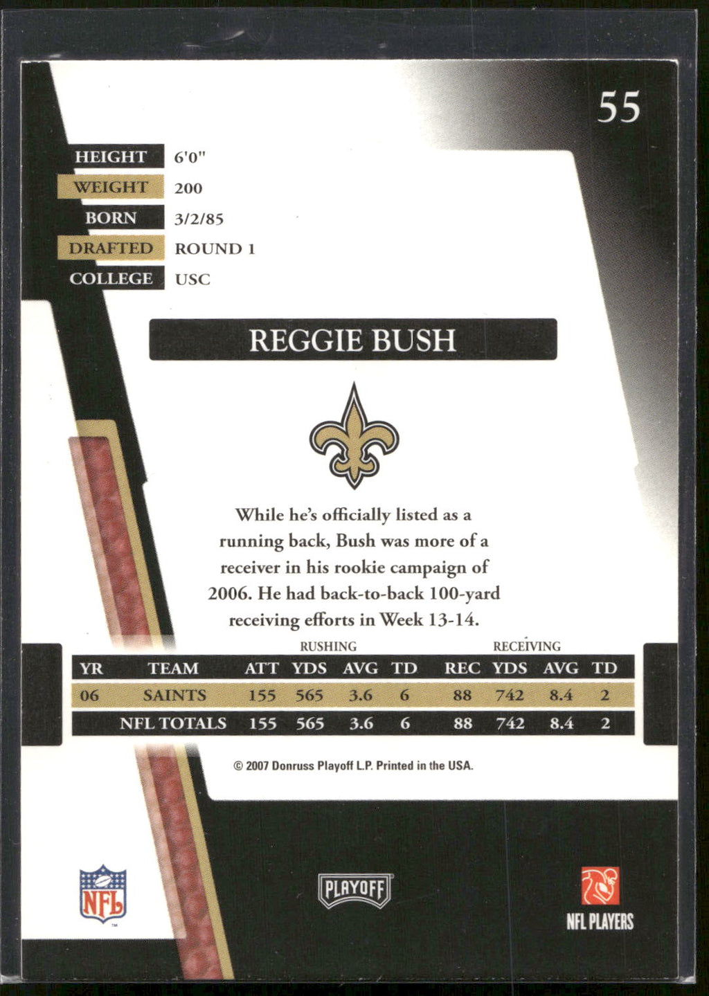 2007 Playoff Absolute Memorabilia #55 Reggie Bush