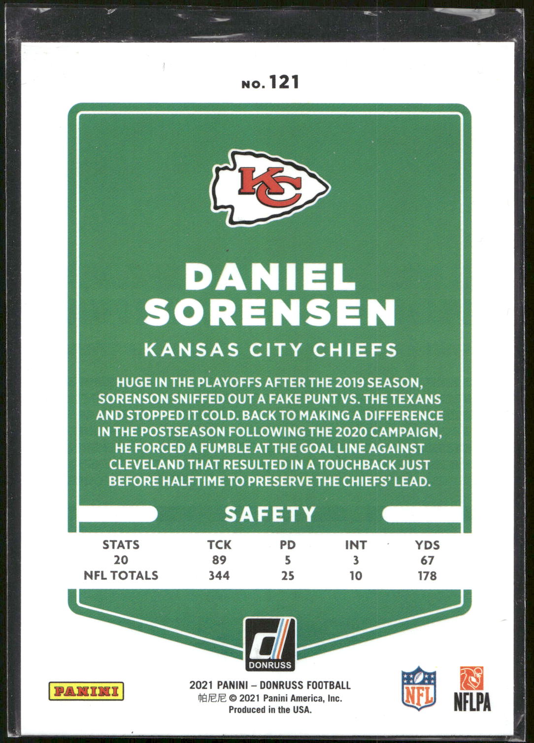2021 Donruss #121 Daniel Sorensen