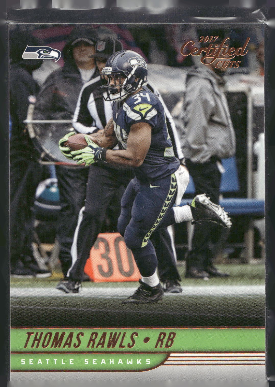2017 Donruss Certified Cuts #23 Thomas Rawls