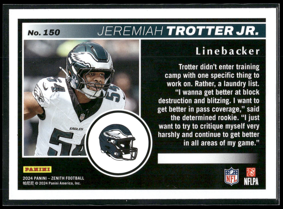 2024 Panini Zenith #150 Jeremiah Trotter Jr.