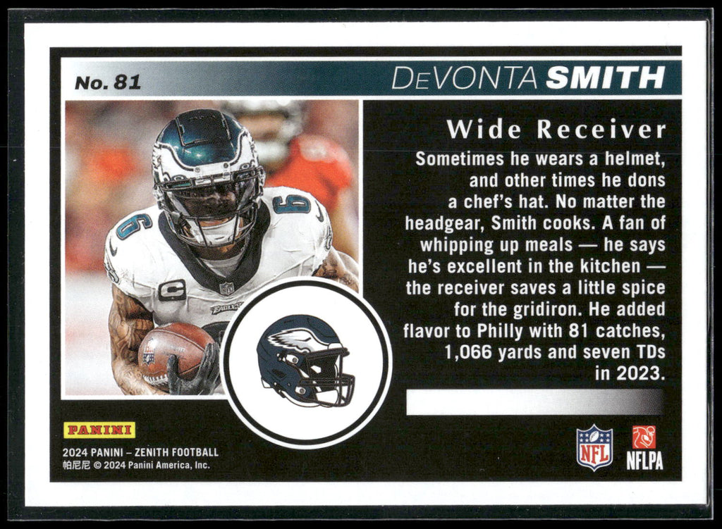 2024 Panini Zenith #81 DeVonta Smith Retail