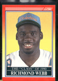 1990 Score #611 Richmond Webb