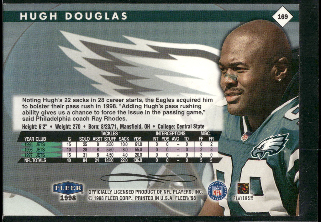 1998 Fleer Tradition #169 Hugh Douglas