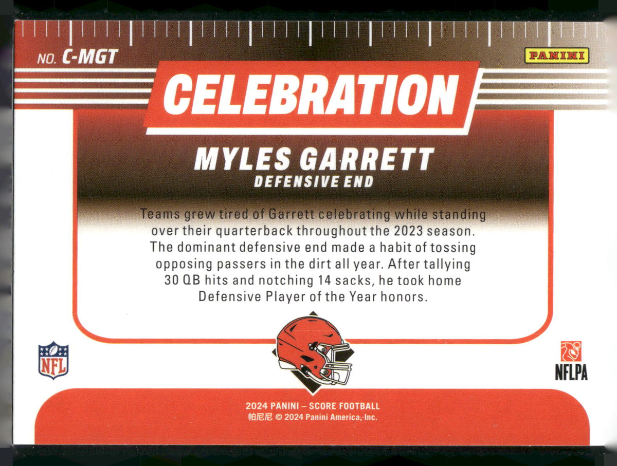 2024 Score #C-MGT Myles Garrett Celebration
