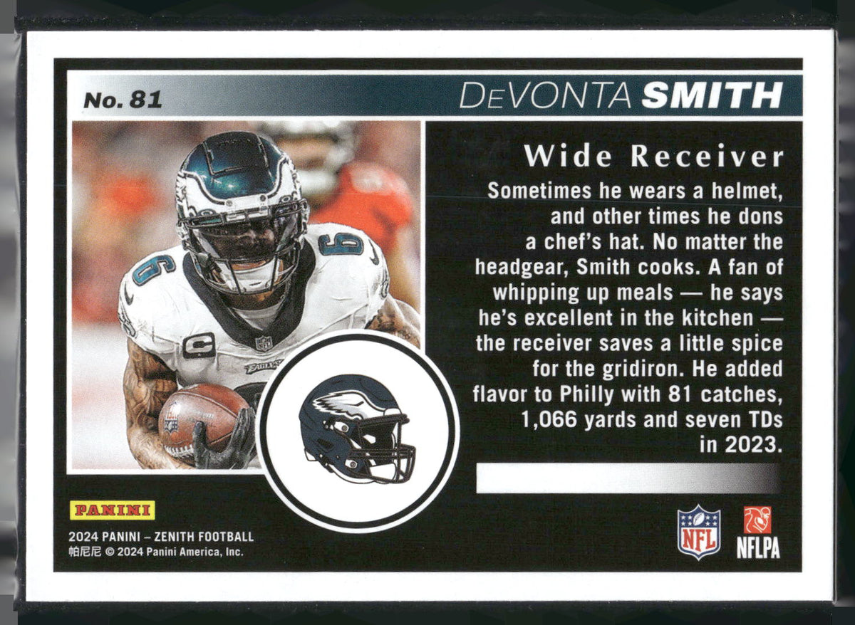 2024 Panini Zenith #81 DeVonta Smith Retail