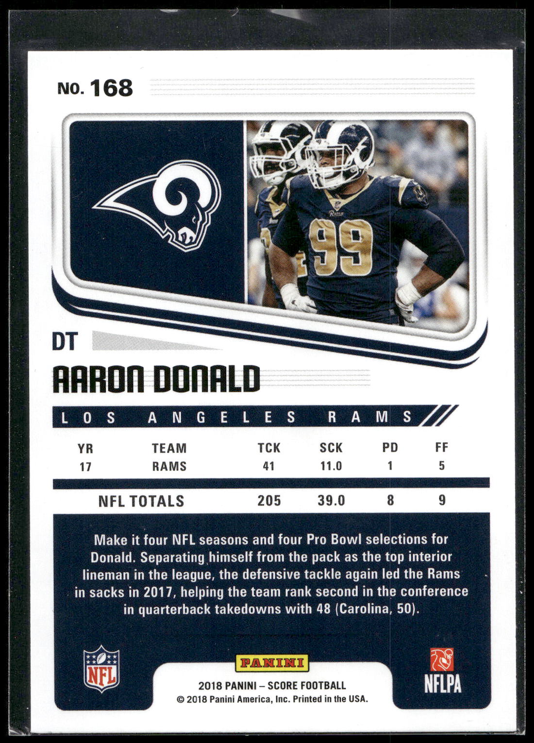 2018 Score #168 Aaron Donald