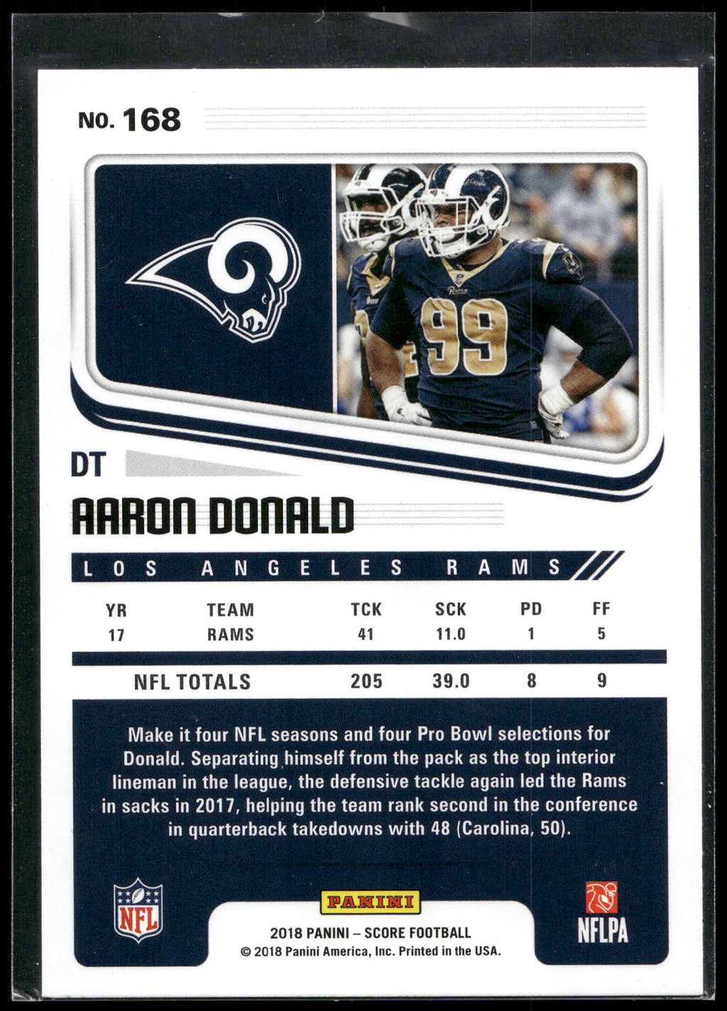 2018 Score #168 Aaron Donald