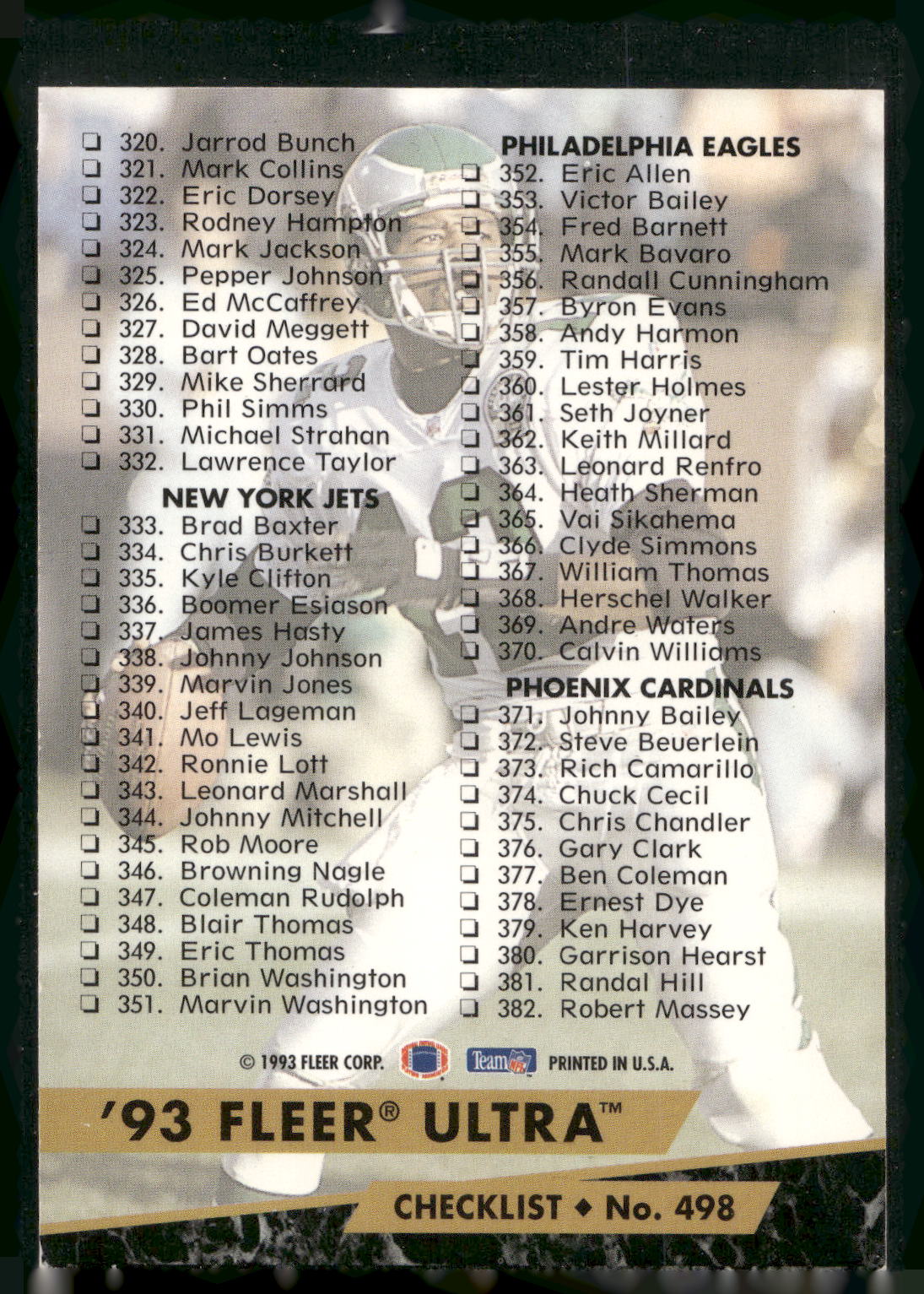 1994 Collector's Edge #NNO Checklist