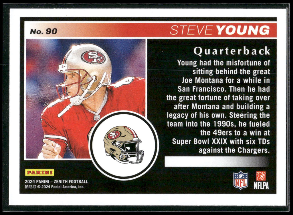 2024 Panini Zenith #90 Steve Young Retail