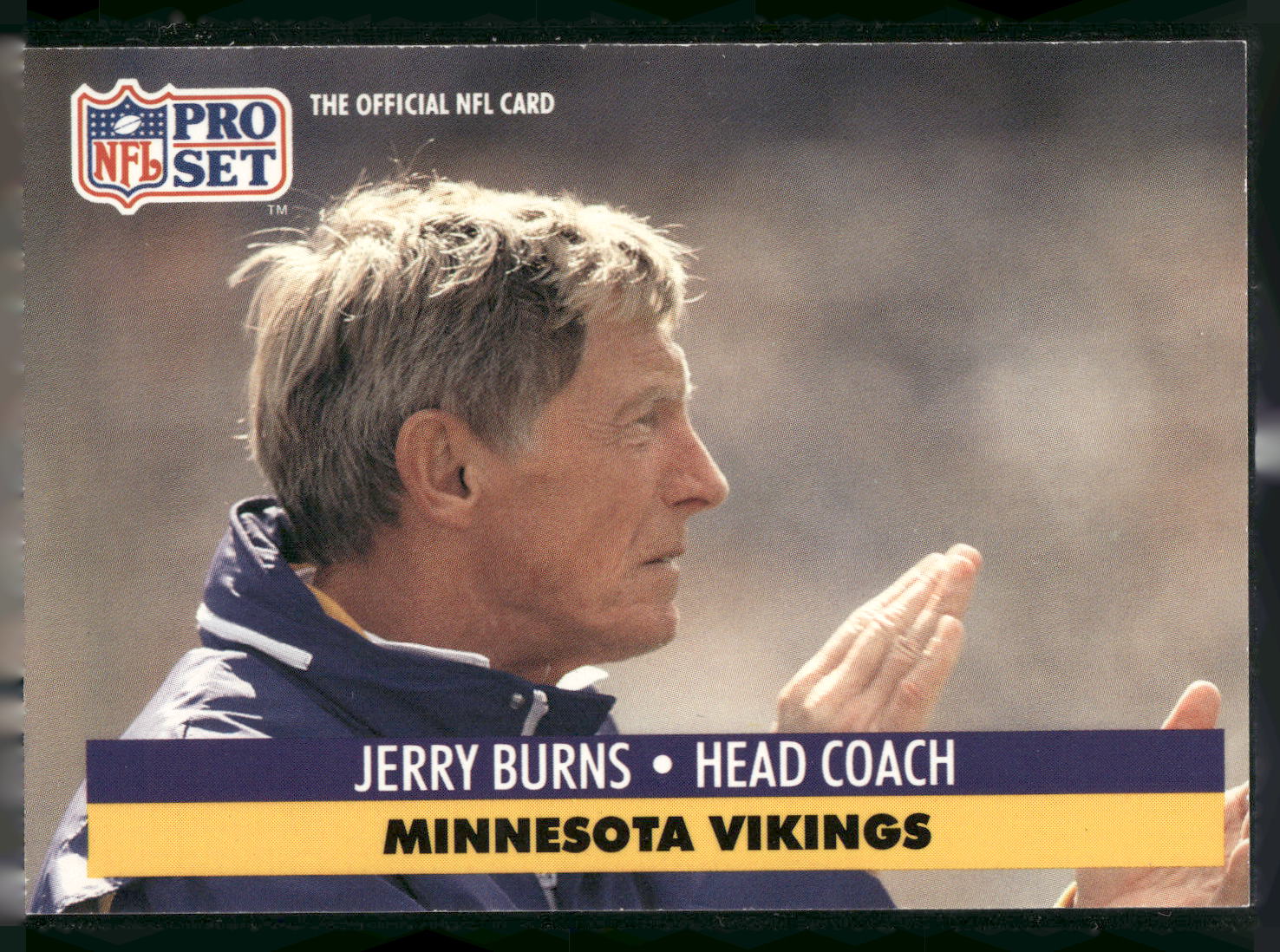 1991 Pro Set #225 Jerry Burns