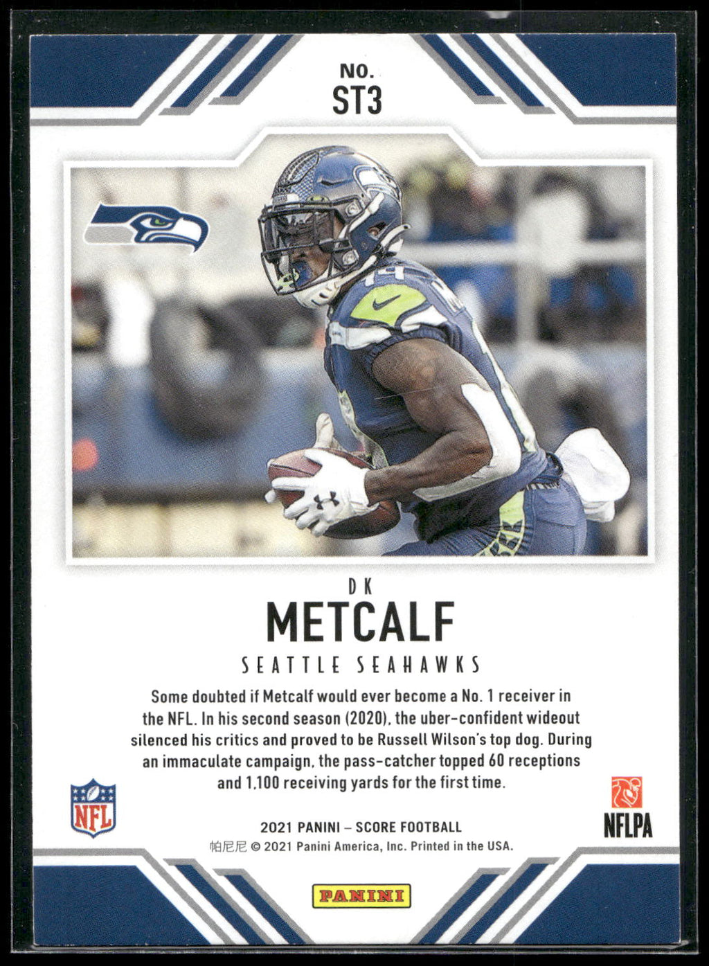 2021 Score #ST3 DK Metcalf Score Team