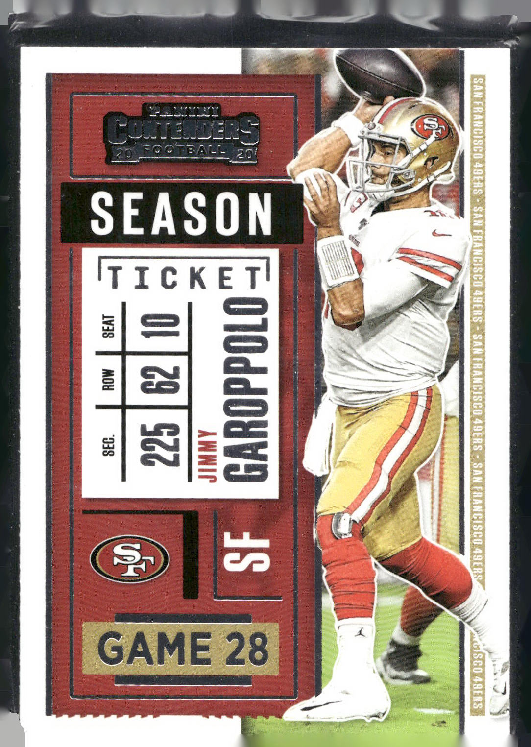 2020 Panini Contenders #24 Jimmy Garoppolo