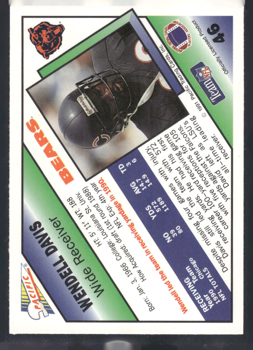 1991 Pacific #46 Wendell Davis