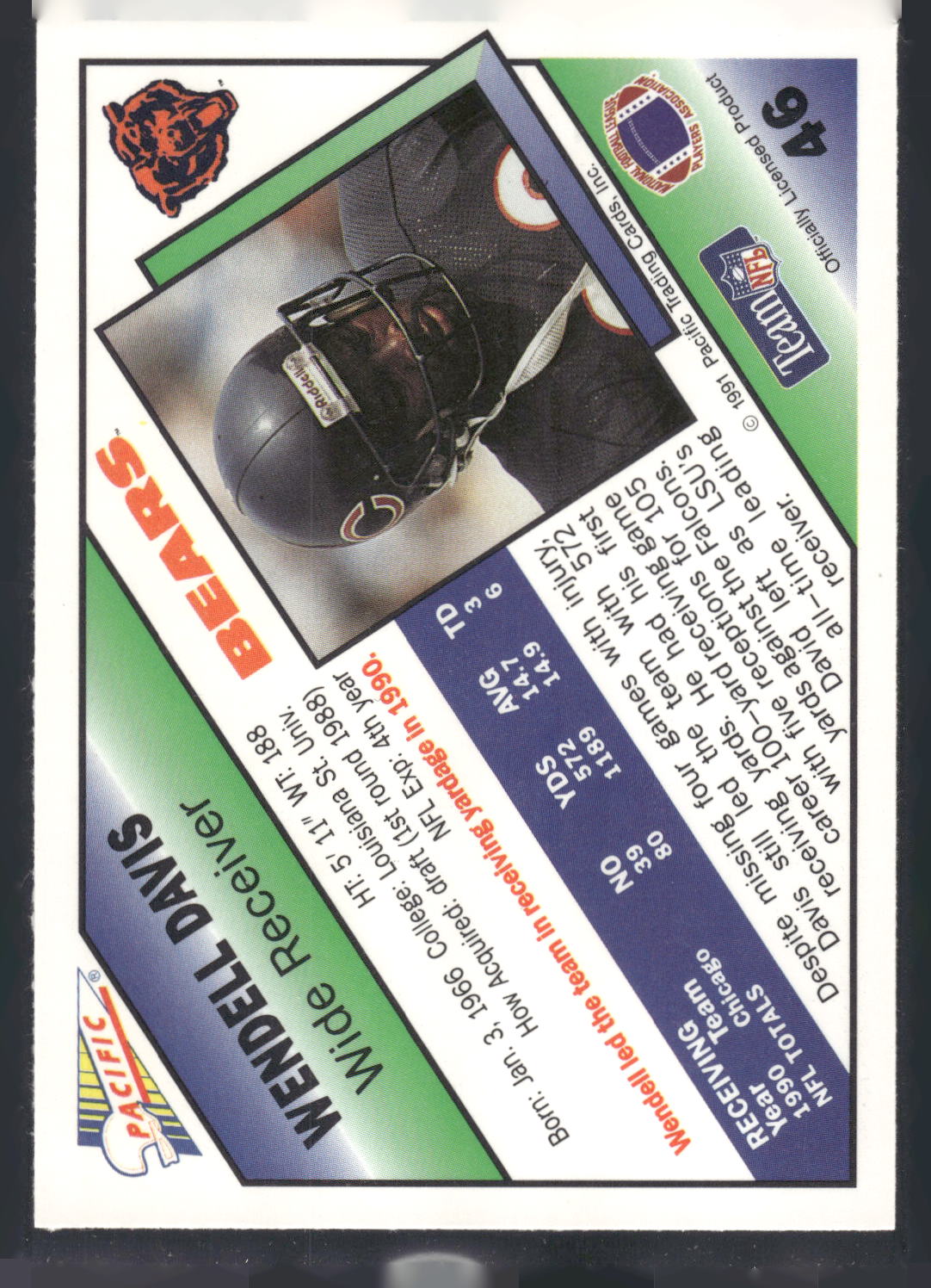 1991 Pacific #46 Wendell Davis
