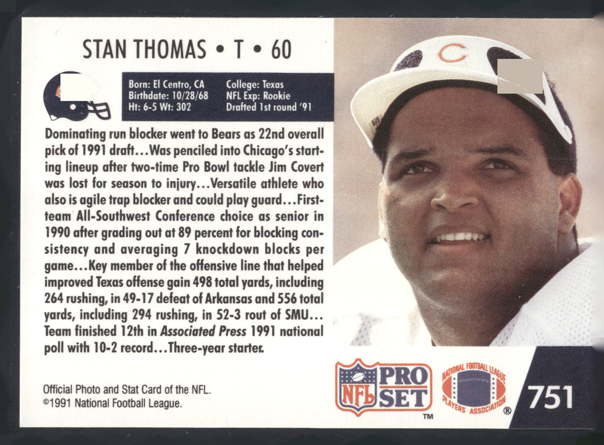1991 Pro Set #751 Stan Thomas