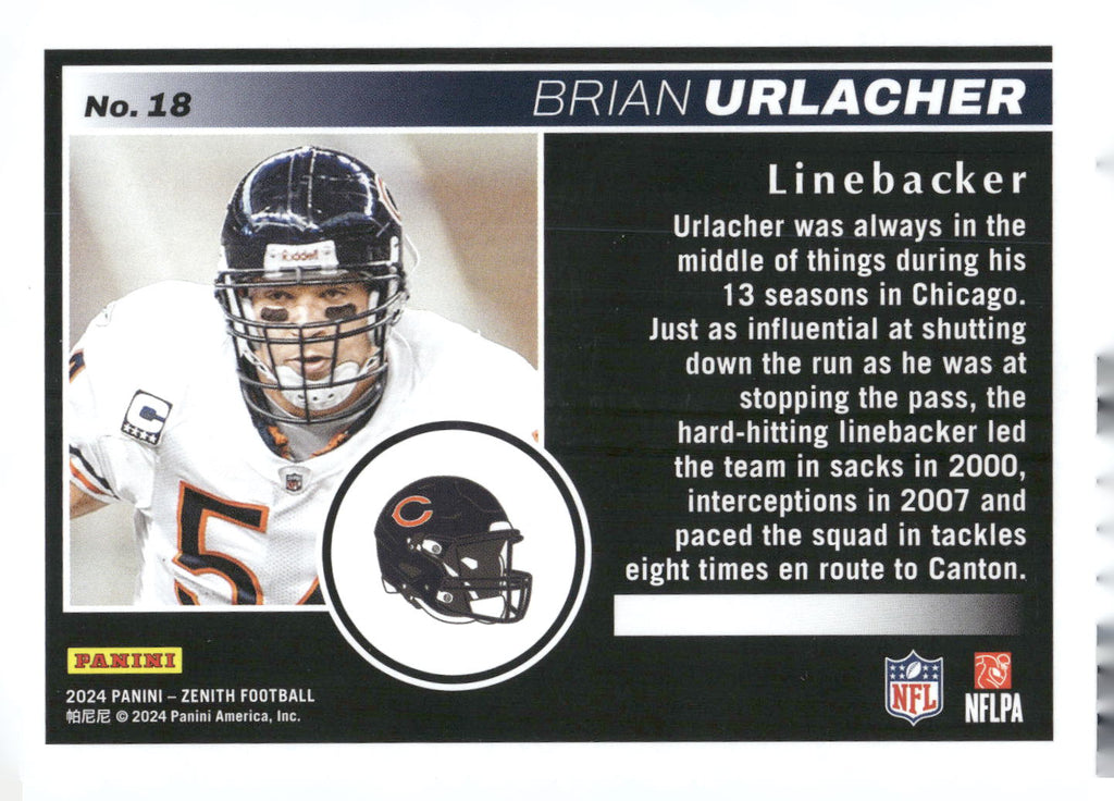 2024 Panini Zenith #18 Brian Urlacher Retail