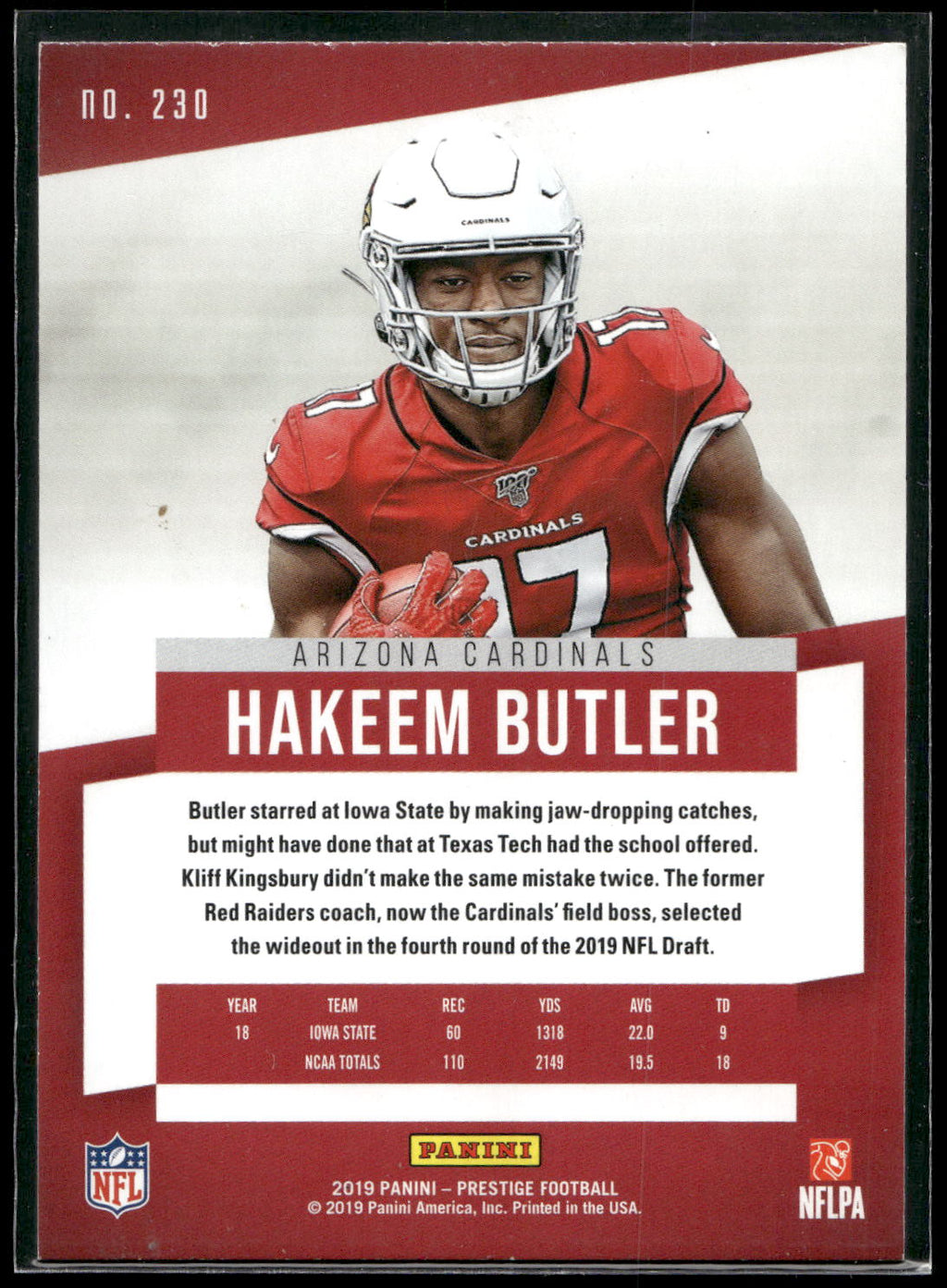 2019 Panini Prestige #230 Hakeem Butler