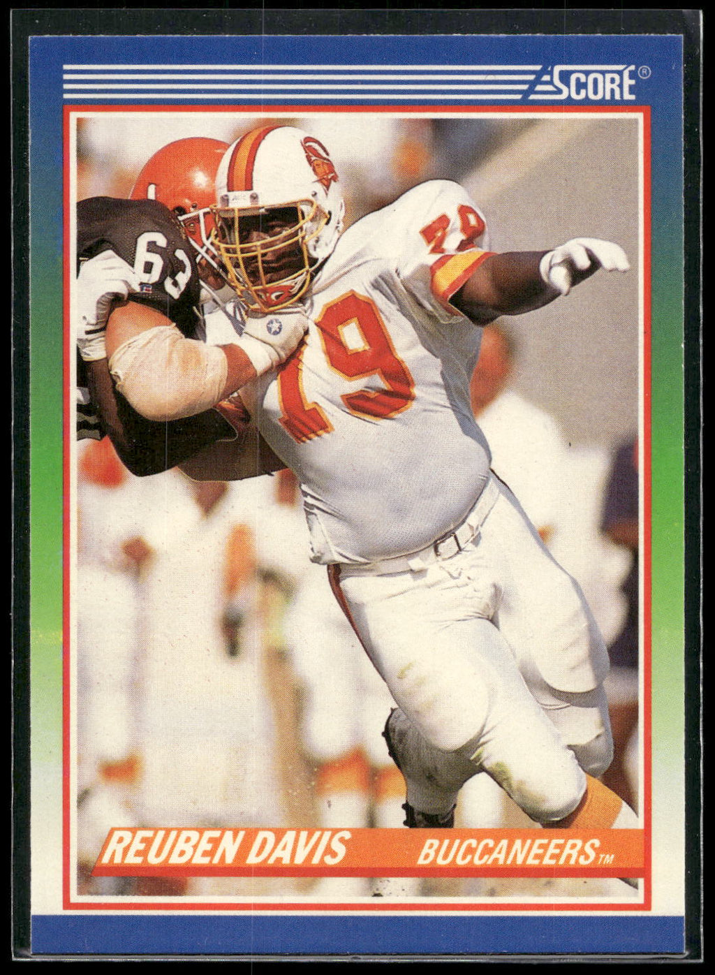 1990 Score #356 Reuben Davis