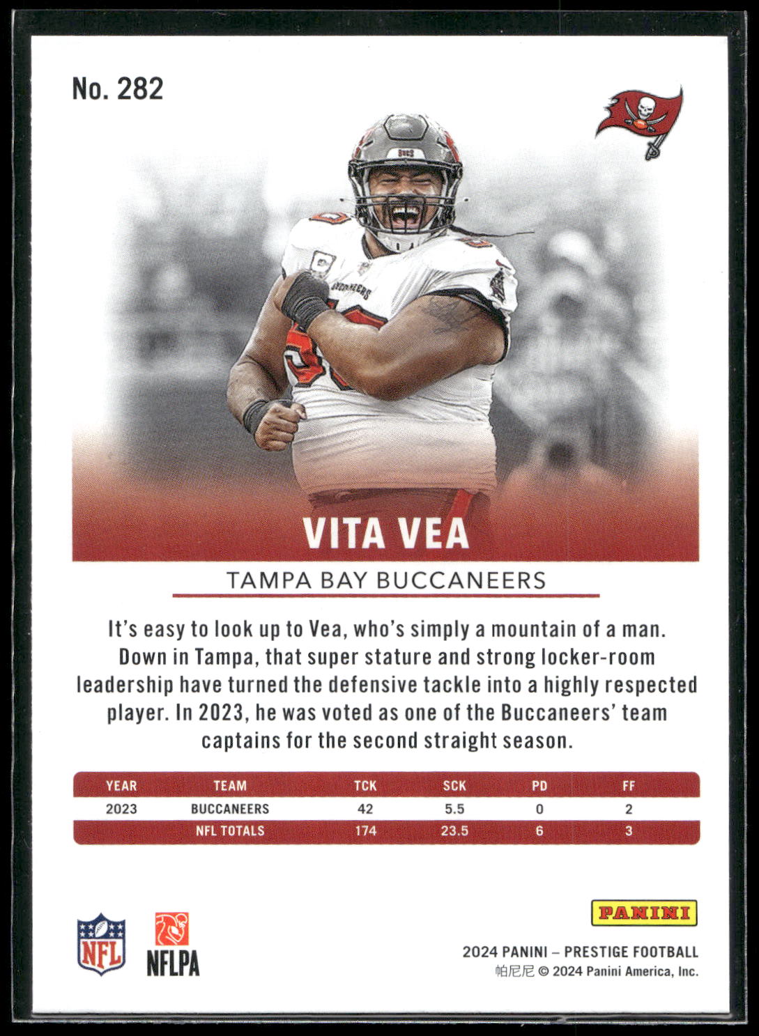 2024 Panini Prestige #282 Vita Vea