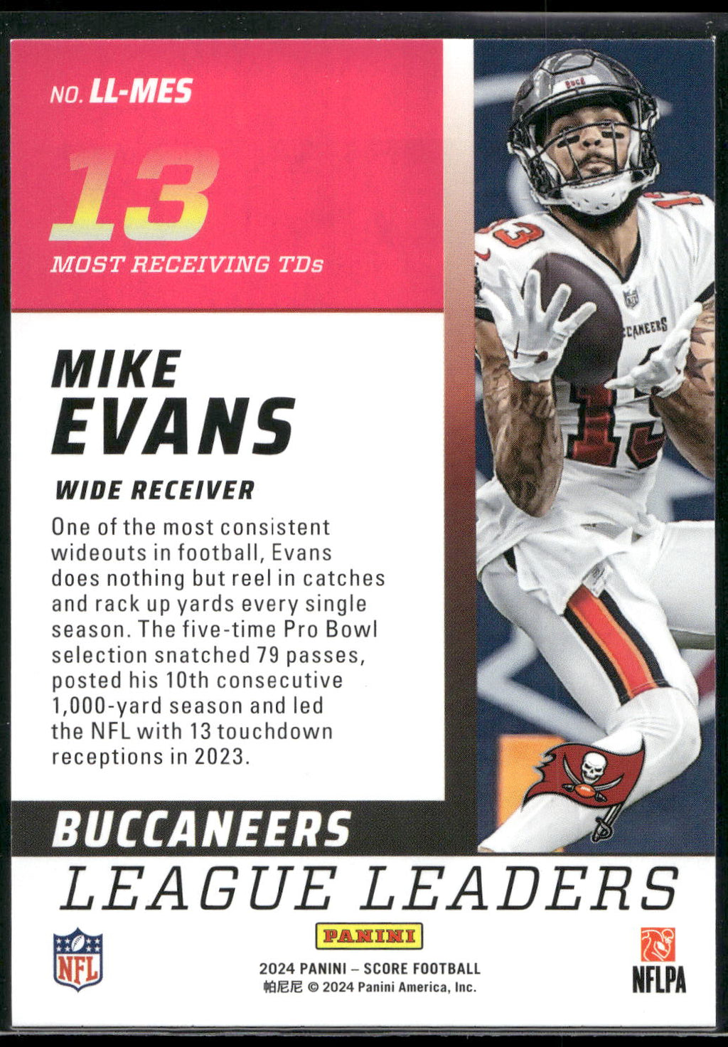 2024 Score #LL-MES Mike Evans League Leaders