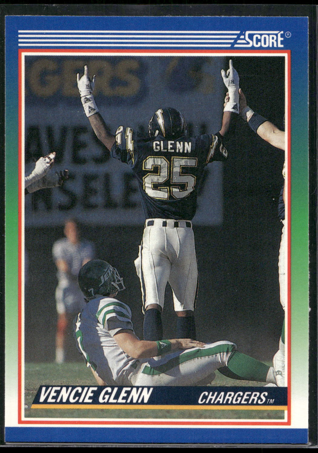1990 Score #394 Vencie Glenn