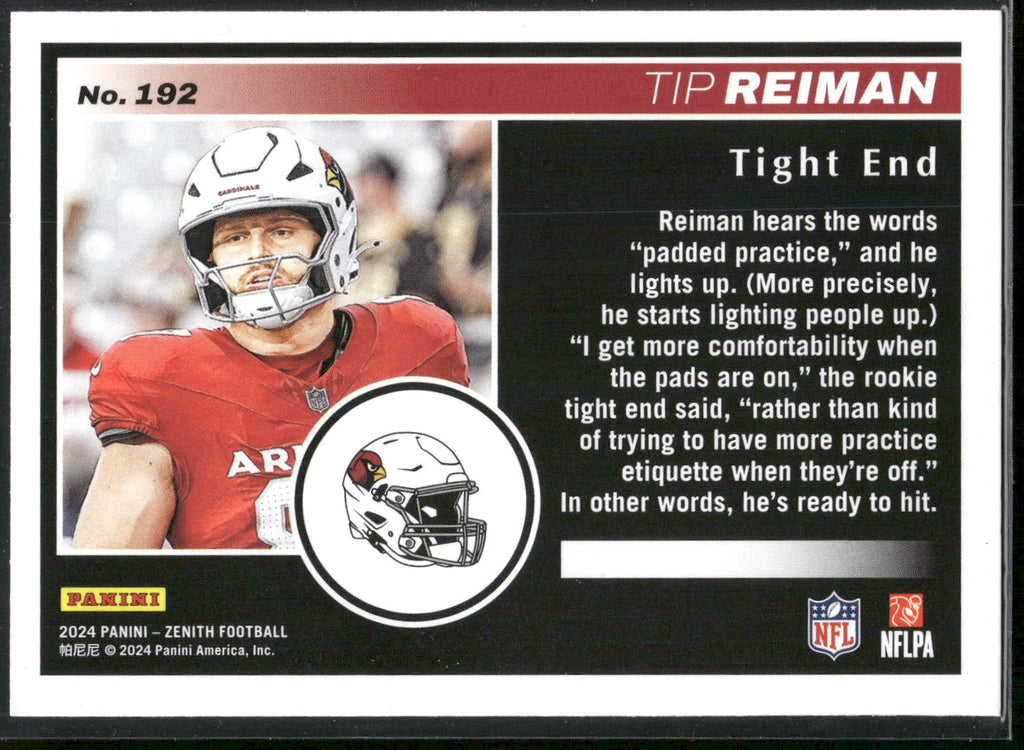 2024 Panini Zenith #192 Tip Reiman Retail