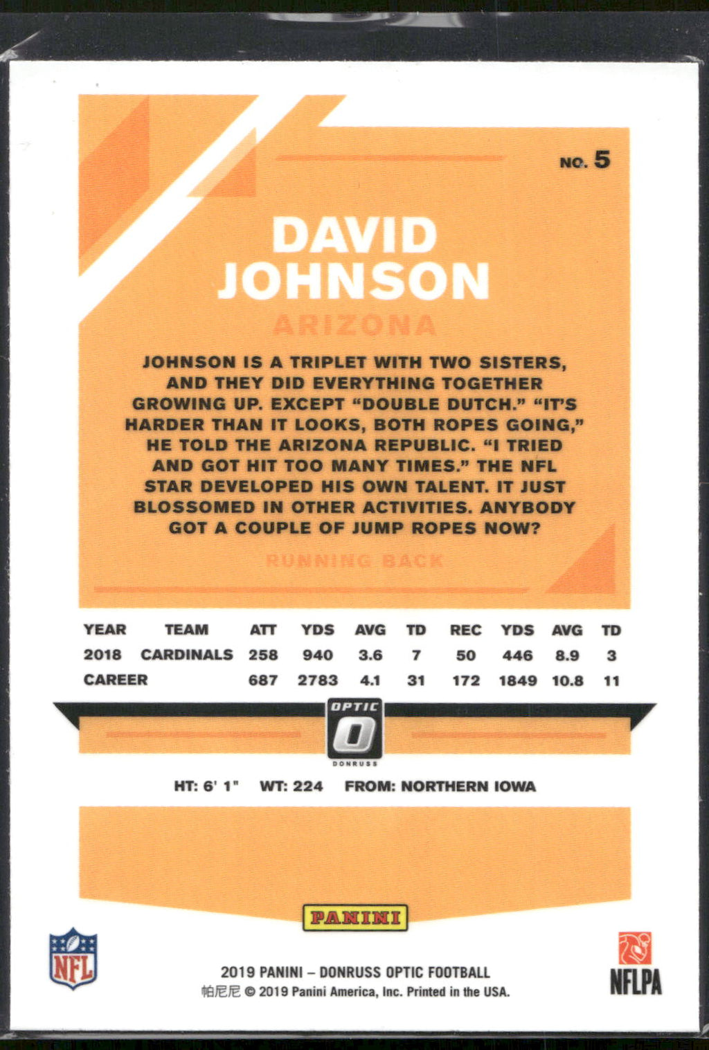 2019 Donruss Optic #5 David Johnson