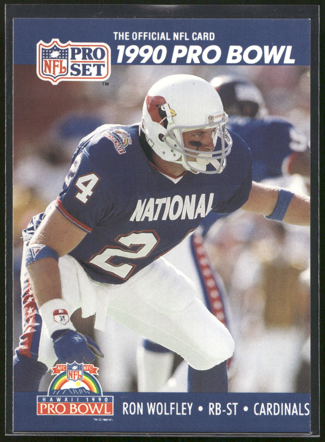1990 Pro Set #424 Ron Wolfley