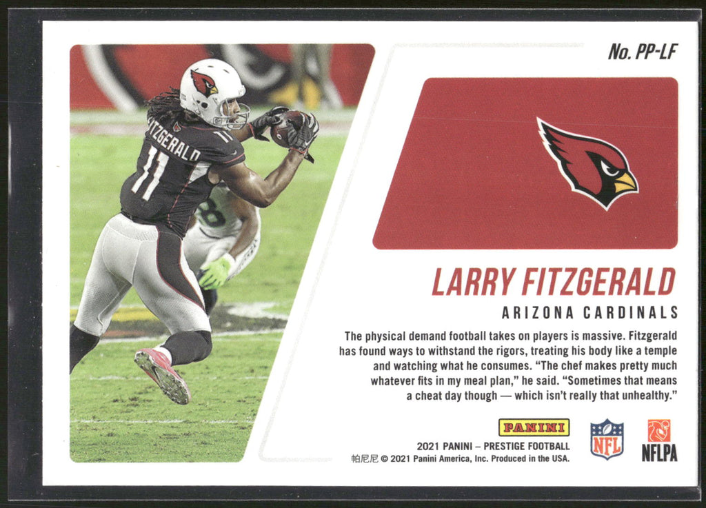 2021 Panini Prestige #PP-LF Larry Fitzgerald Prestigious Pros