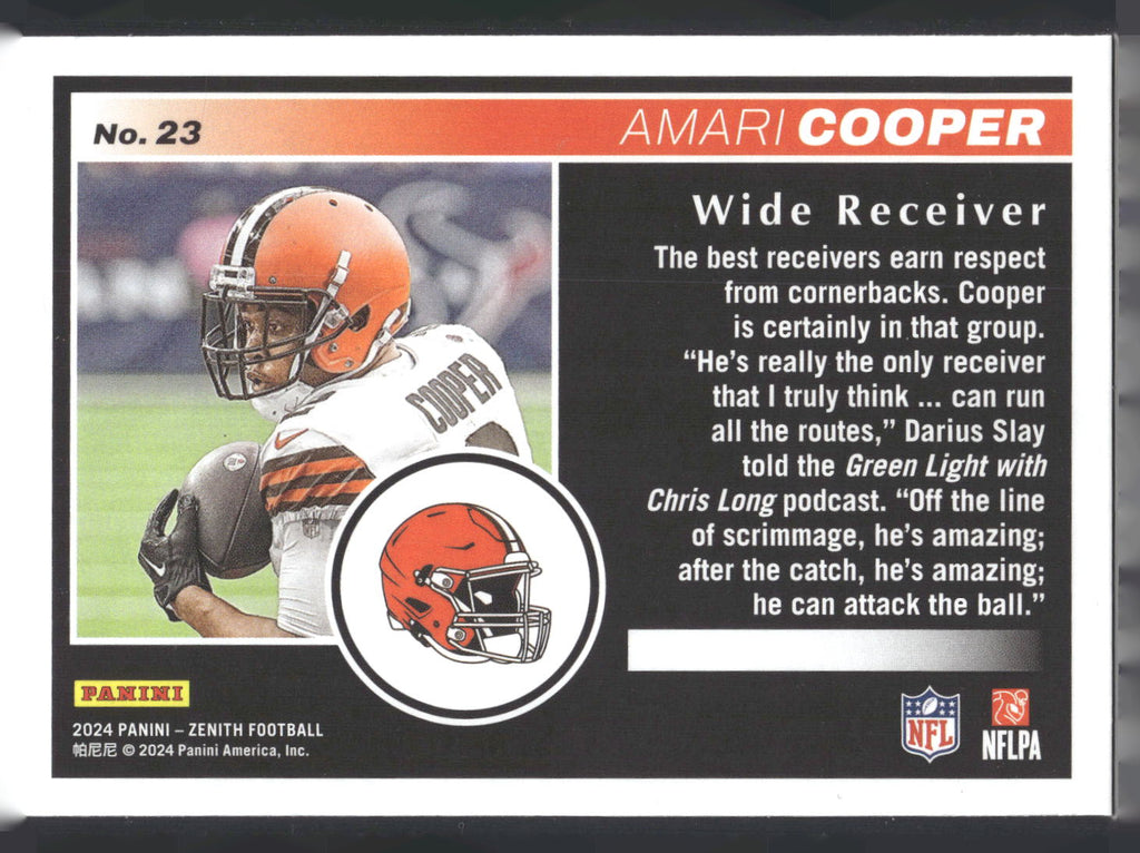 2024 Panini Zenith #23 Amari Cooper Retail