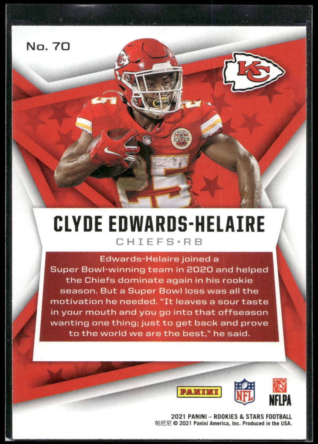 2021 Panini Rookies & Stars #70 Clyde Edwards-Helaire