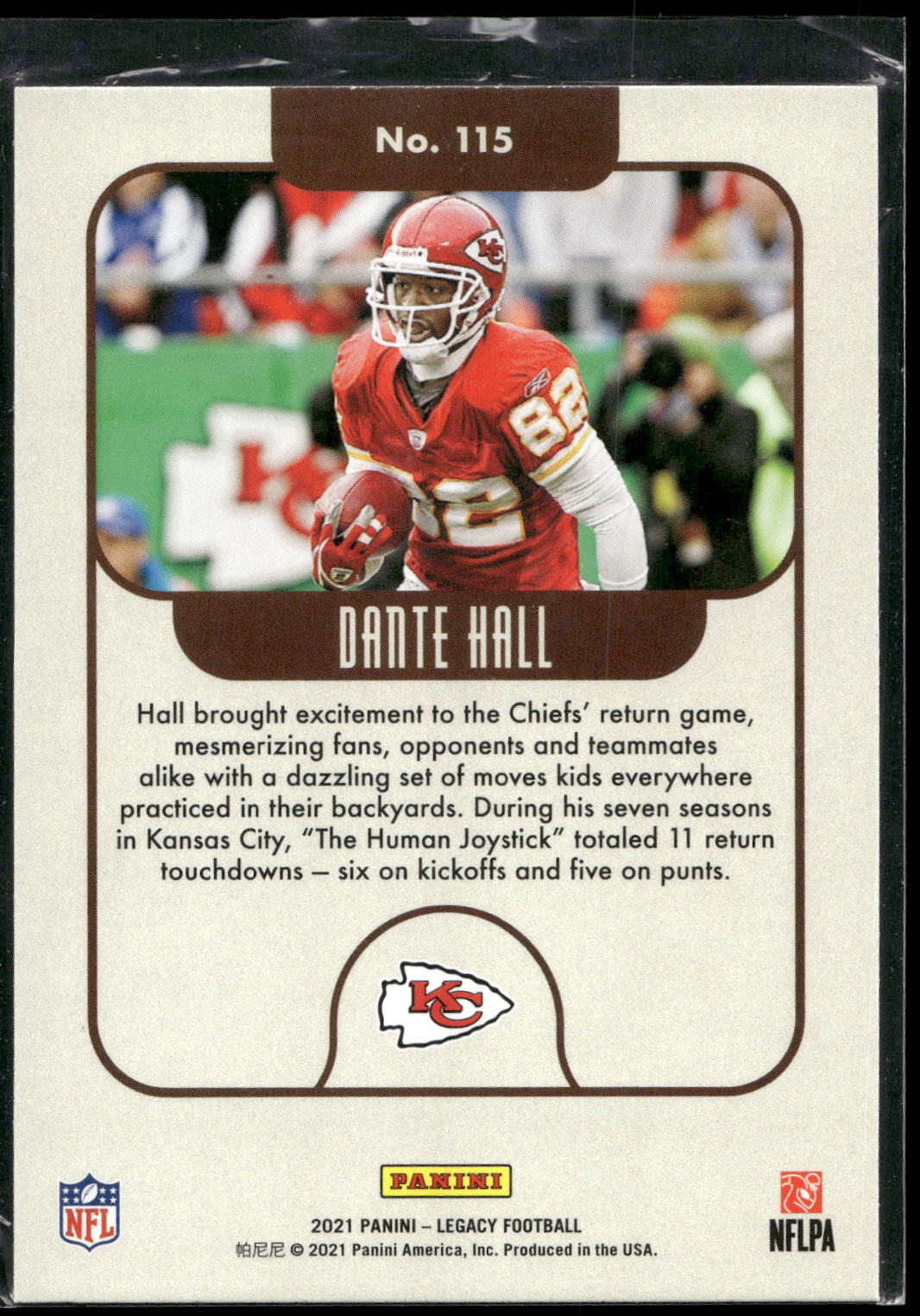 2021 Panini Legacy #115 Dante Hall