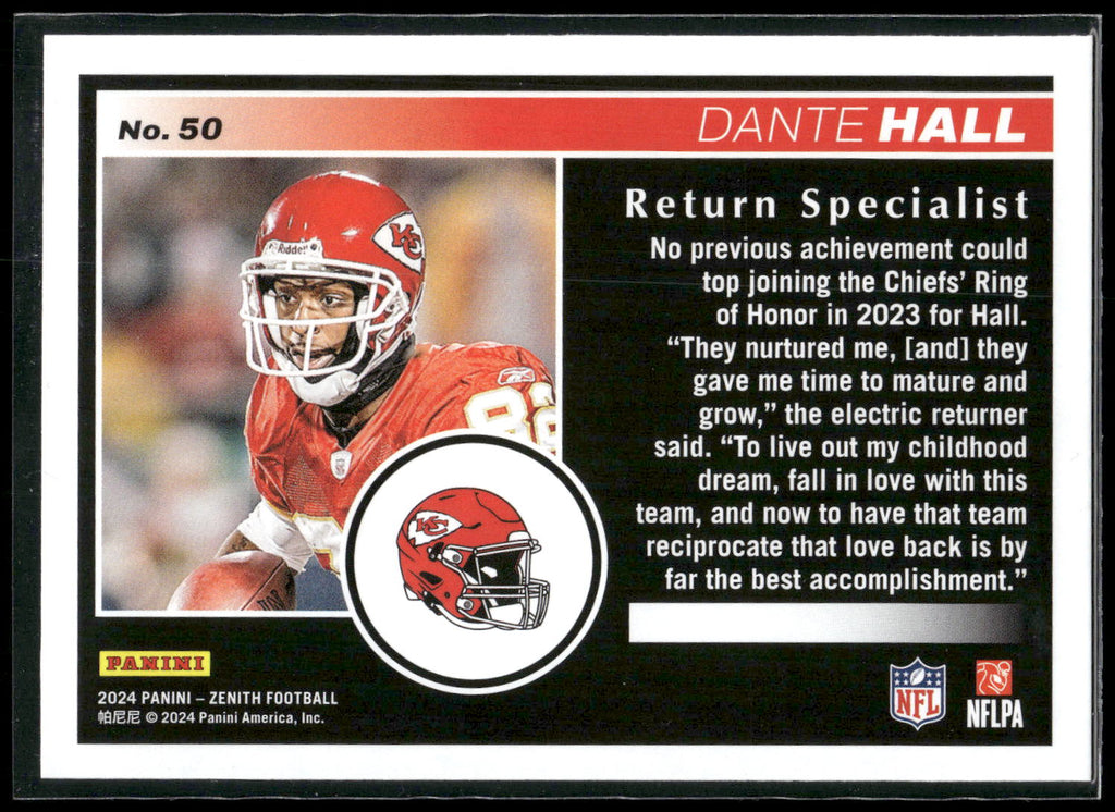 2024 Panini Zenith #50 Dante Hall Retail