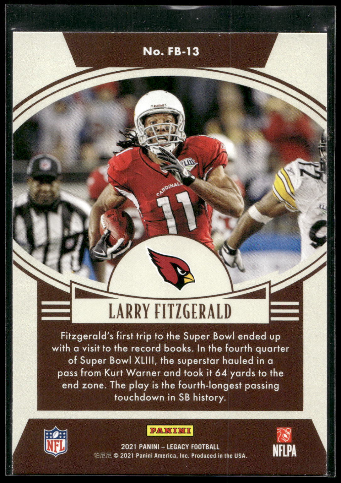 2021 Panini Legacy #FB-13 Larry Fitzgerald Flashback
